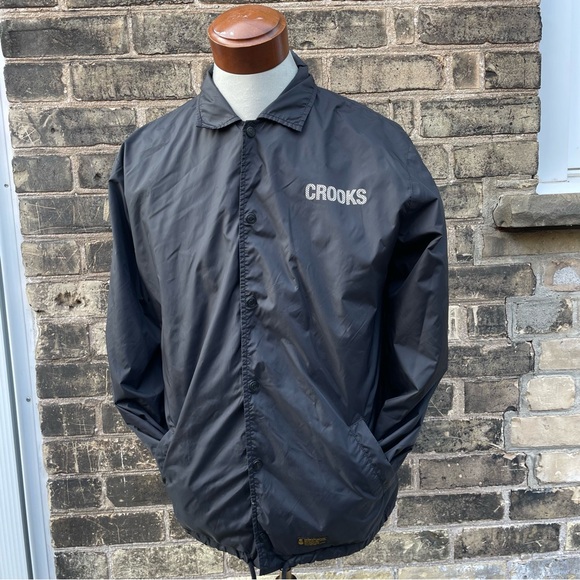 Crooks & Castles Medusa Windbreaker, Size Large, Rare, Discontinued, 2017, Black - Picture 12 of 12